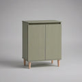 Aparador Retangular com 2 Portas em MDF Verde-Sálvia, 80 x 40 x 90 cm